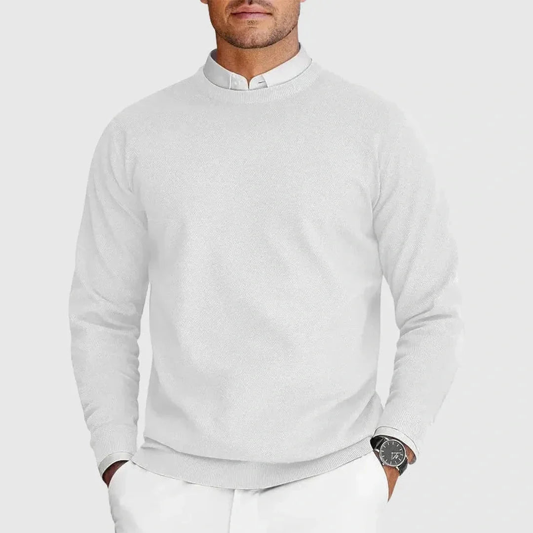 Harlington Knit Crew - Balanced warmth, modern ease