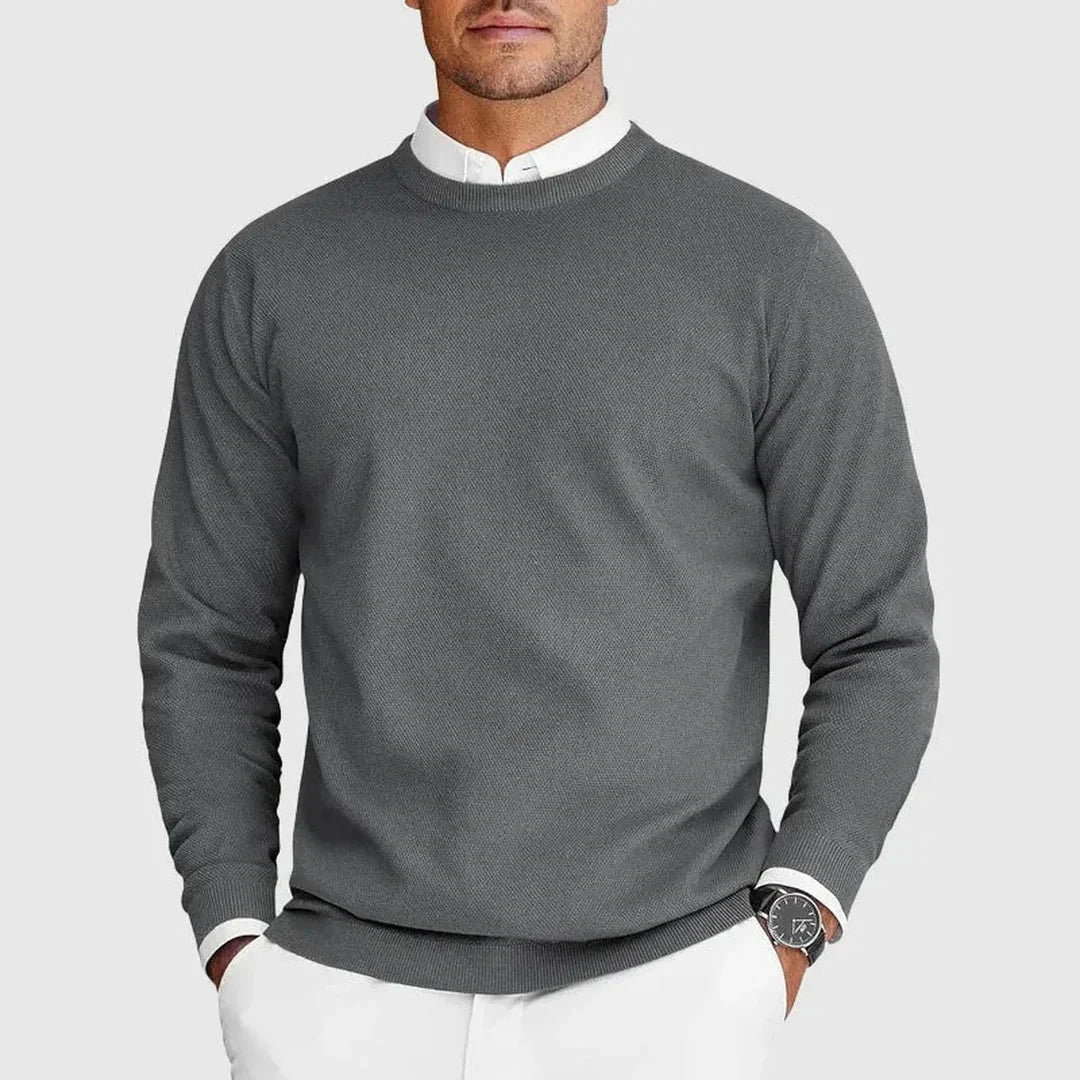 Harlington Knit Crew - Balanced warmth, modern ease