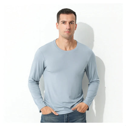 Men’s Premium Lenzing Modal Long Sleeve T-Shirt – Comfort, Style & Lightness in Every Touch