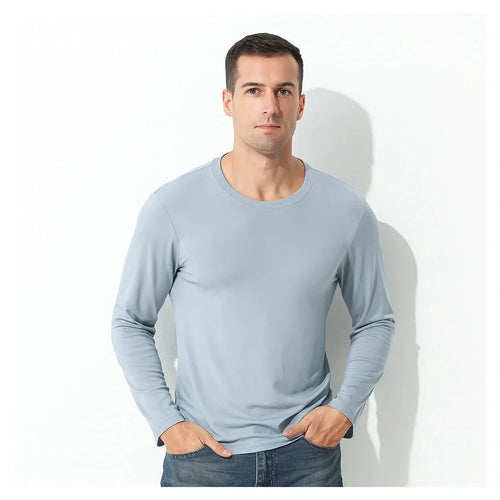Men’s Premium Lenzing Modal Long Sleeve T-Shirt – Comfort, Style & Lightness in Every Touch