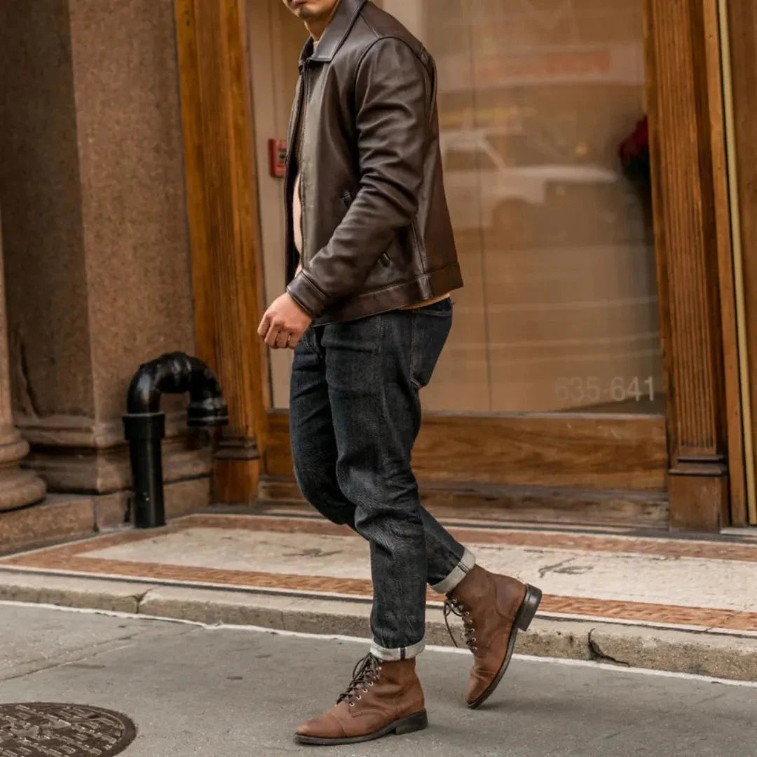 Men's Premium Classic Leather Jacket