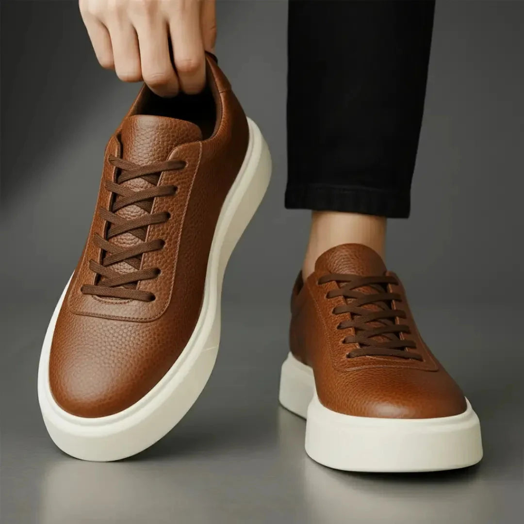 Sterling Classic Leather Sneakers + Free Premium Insole